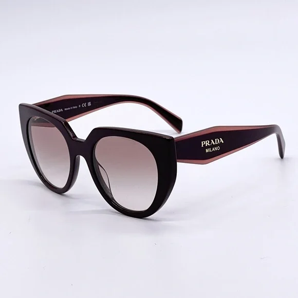 NEW PRADA PR14WS VIY1L0 WOMEN’S SUNGLASSES PRADA SPR 14W BURGUNDY PRADA PR 14WS - Picture 5 of 12
